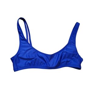 J. Crew Royal Blue Bralette Sporty Bikini Top NEW